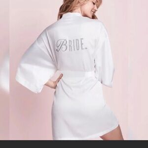 White Satin Victorias Secret Rare “I do Bride” Robe